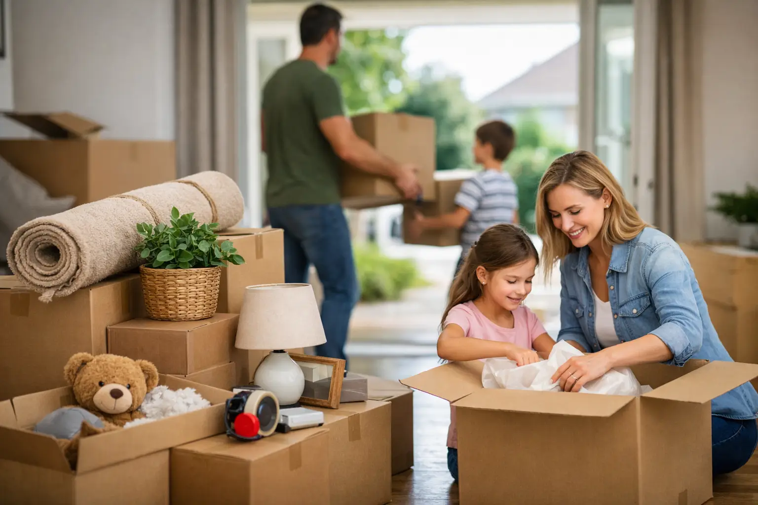 A Family House Move Packing Example That Works
