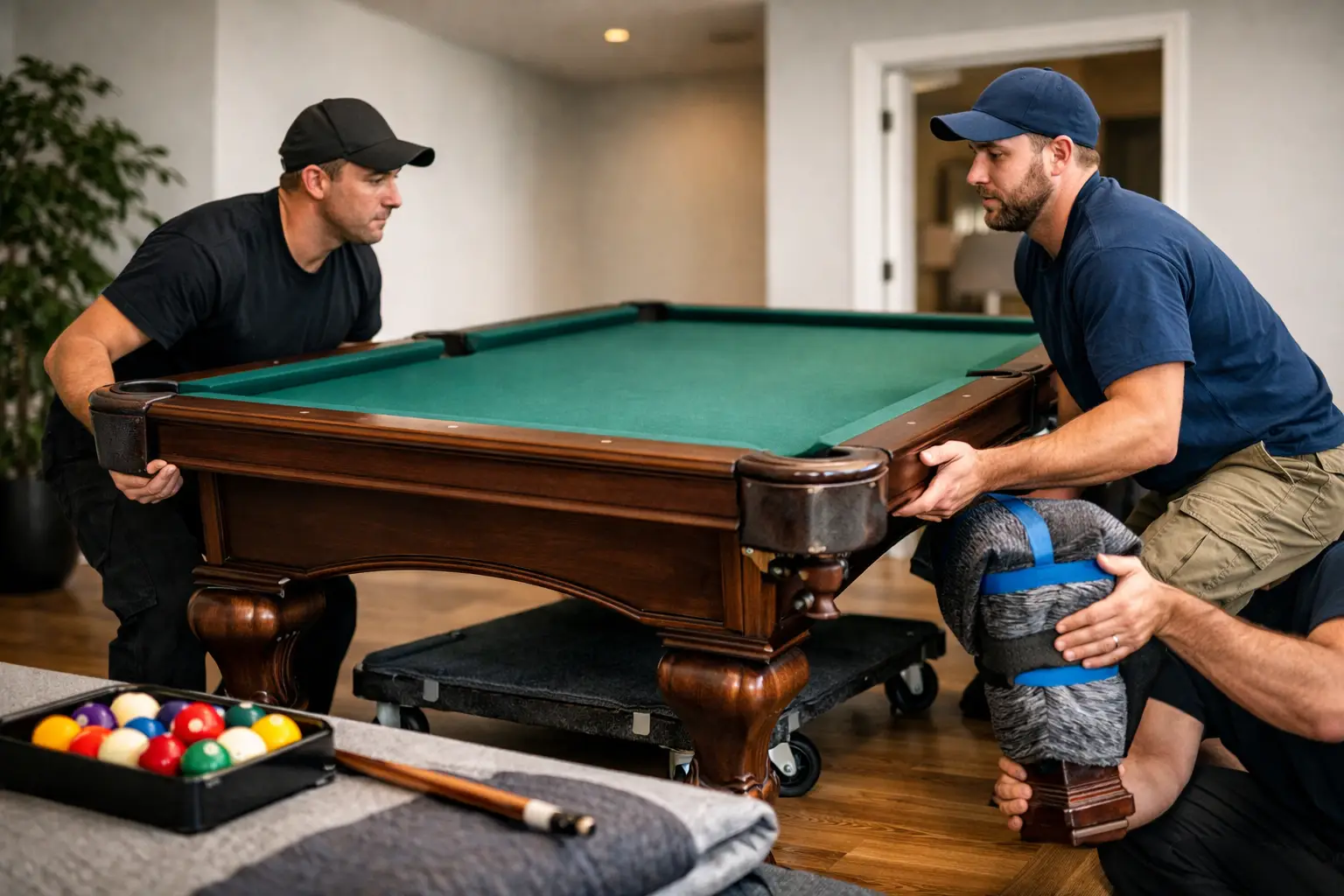 How to Relocate Pool Tables Without Damage