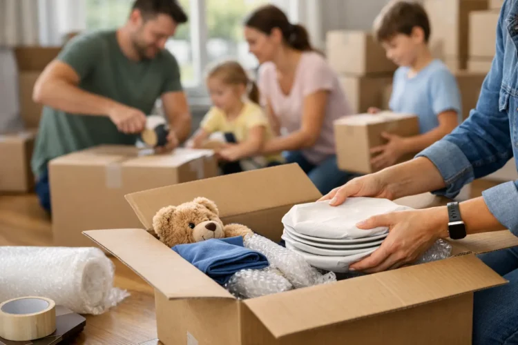 Packing Help for Busy Families Moving House