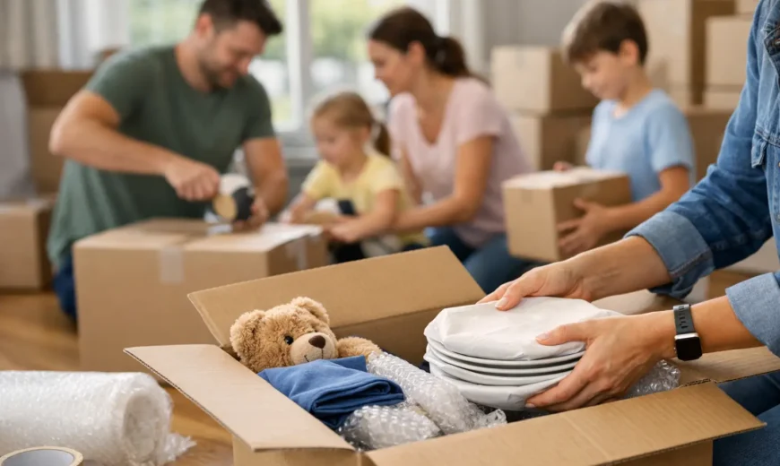 Packing Help for Busy Families Moving House